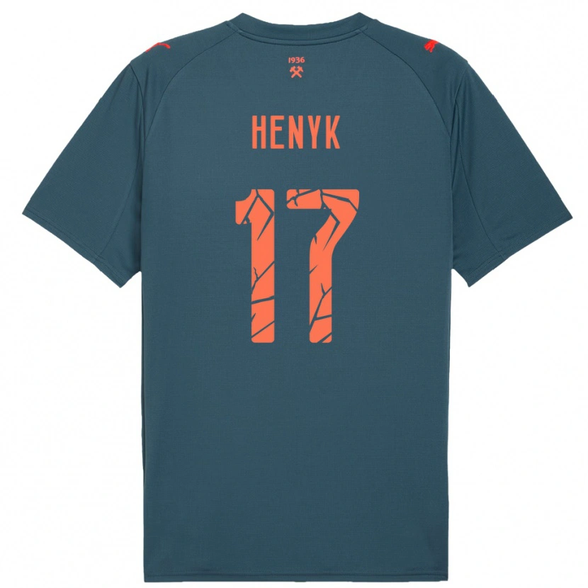 Danxen Dames Oksana Henyk #17 Donkerblauw Rood Uitshirt Uittenue 2025/26 T-Shirt