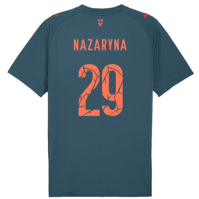 Danxen Dames Yegor Nazaryna #29 Donkerblauw Rood Uitshirt Uittenue 2025/26 T-Shirt