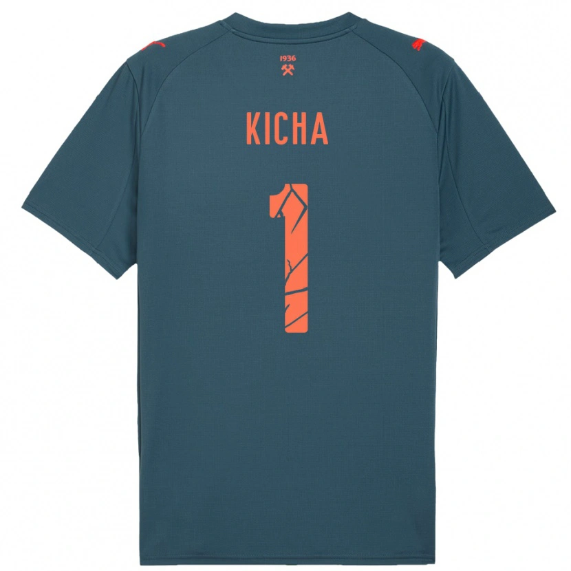Danxen Dames Tymofiy Kicha #1 Donkerblauw Rood Uitshirt Uittenue 2025/26 T-Shirt