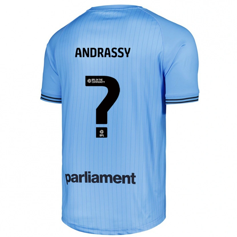 Danxen Kinderen Oliver Andrassy #0 Licht Hemelsblauw Keepersshirt 2025/26 T-Shirt