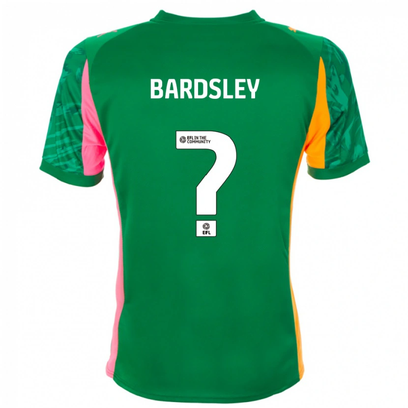 Danxen Kinderen Harvey Bardsley #0 Groen Oranje Keepersshirt 2025/26 T-Shirt