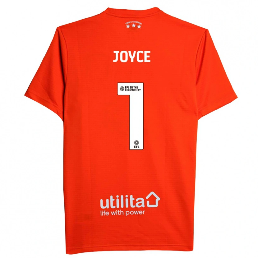 Danxen Kinderen Lauren Joyce #1 Rood Wit Keepersshirt 2025/26 T-Shirt