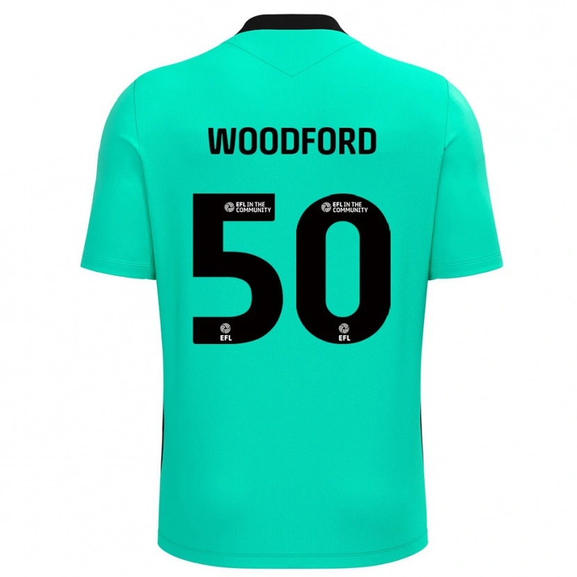 Danxen Kinderen Max Woodford #50 Turquoise Keepersshirt 2025/26 T-Shirt