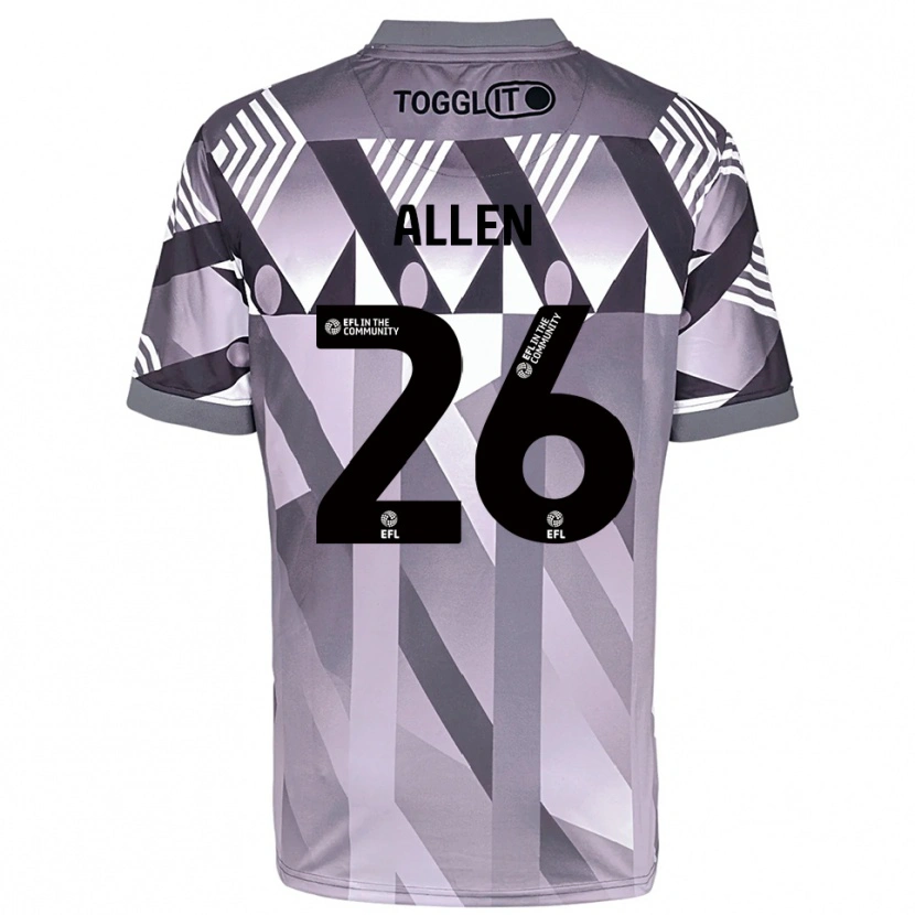 Danxen Kinderen Lauren Allen #26 Lichtgrijs Keepersshirt 2025/26 T-Shirt