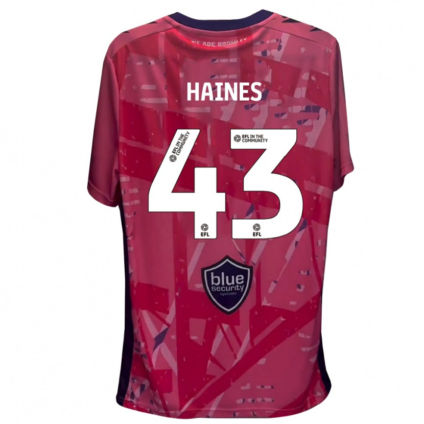 Danxen Kinderen Harry Haines #43 Roze Wit Keepersshirt 2025/26 T-Shirt