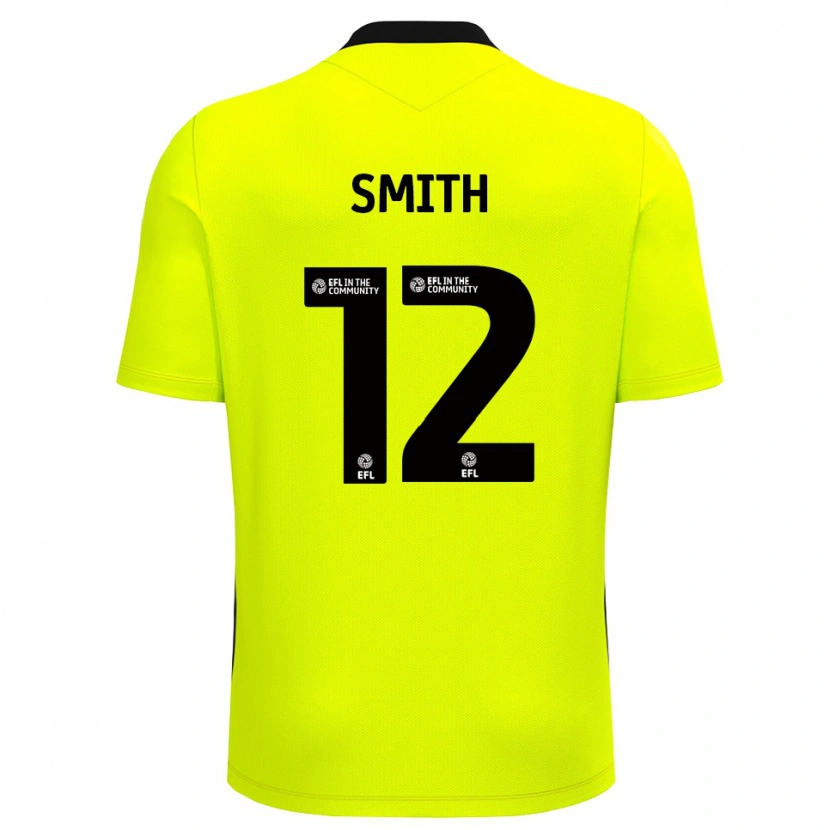 Danxen Kinderen Tom Smith #12 Geel Zwart Keepersshirt 2025/26 T-Shirt