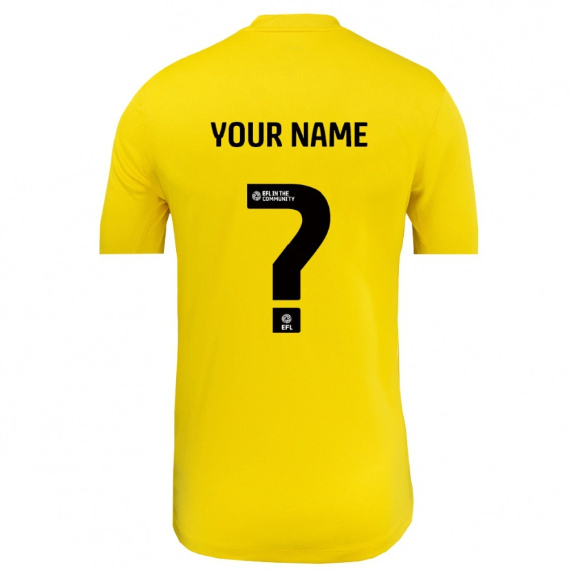 Danxen Kinderen Grimsby Town Geel Zwart Keepersshirt 2025/26 T-Shirt