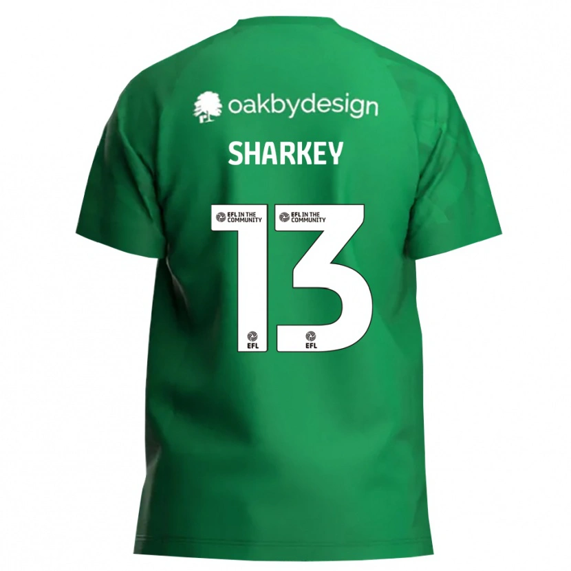Danxen Kinderen Toby Sharkey #13 Groen Wit Keepersshirt 2025/26 T-Shirt