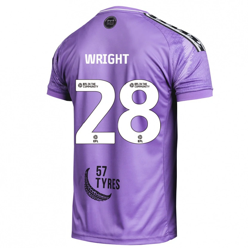 Danxen Kinderen Jordan Wright #28 Lichtpaars Keepersshirt 2025/26 T-Shirt