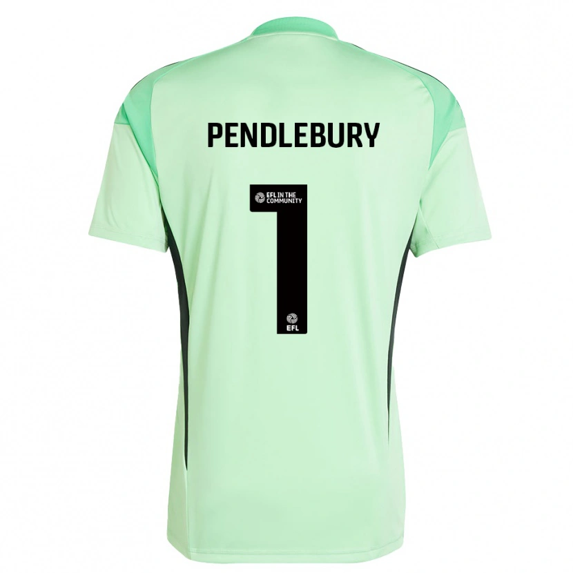 Danxen Kinderen Izzy Pendlebury #1 Lichtgroen Zwart Keepersshirt 2025/26 T-Shirt