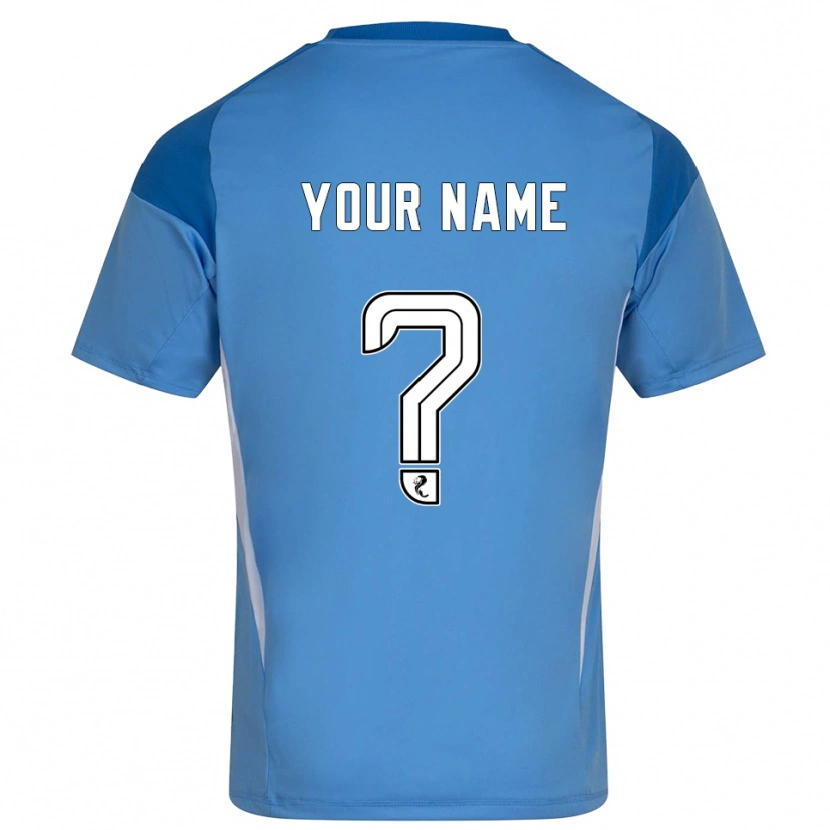 Danxen Kinderen Aberdeen Blauw Wit Keepersshirt 2025/26 T-Shirt