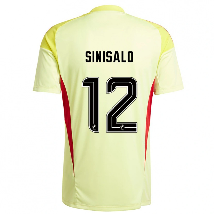 Danxen Kinderen Viljami Sinisalo #12 Geel Rood Keepersshirt 2025/26 T-Shirt