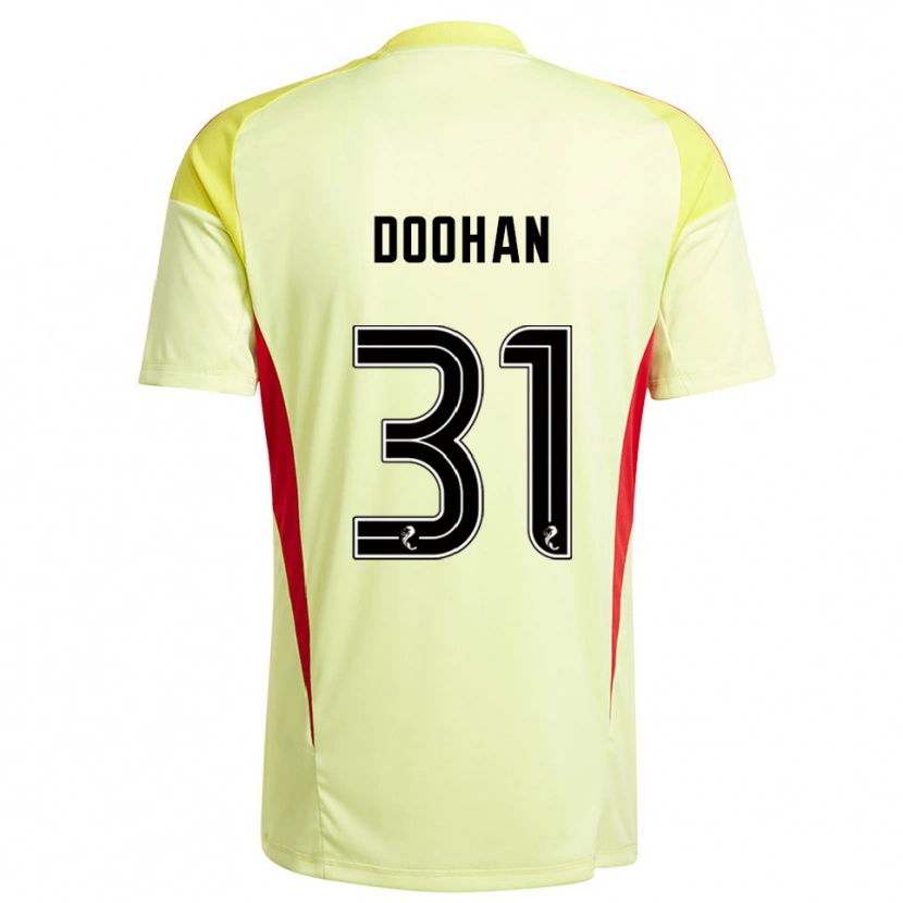 Danxen Kinderen Ross Doohan #31 Geel Rood Keepersshirt 2025/26 T-Shirt