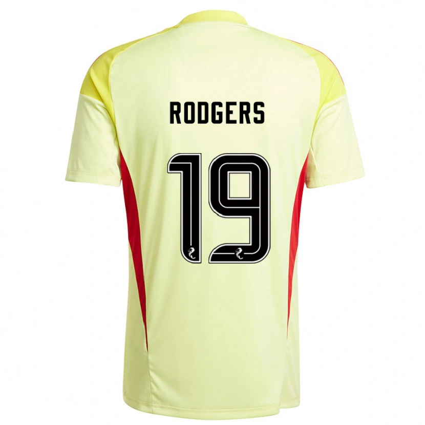Danxen Kinderen Lisa Rodgers #19 Geel Rood Keepersshirt 2025/26 T-Shirt