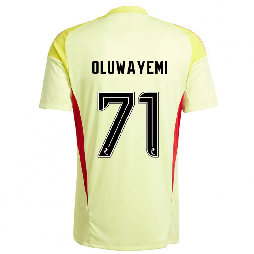 Danxen Kinderen Tobi Oluwayemi #71 Geel Rood Keepersshirt 2025/26 T-Shirt