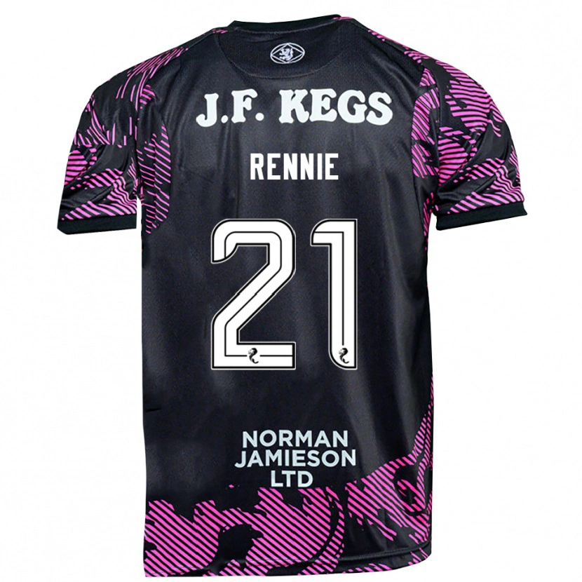 Danxen Kinderen Beth Rennie #21 Roze Zwart Keepersshirt 2025/26 T-Shirt