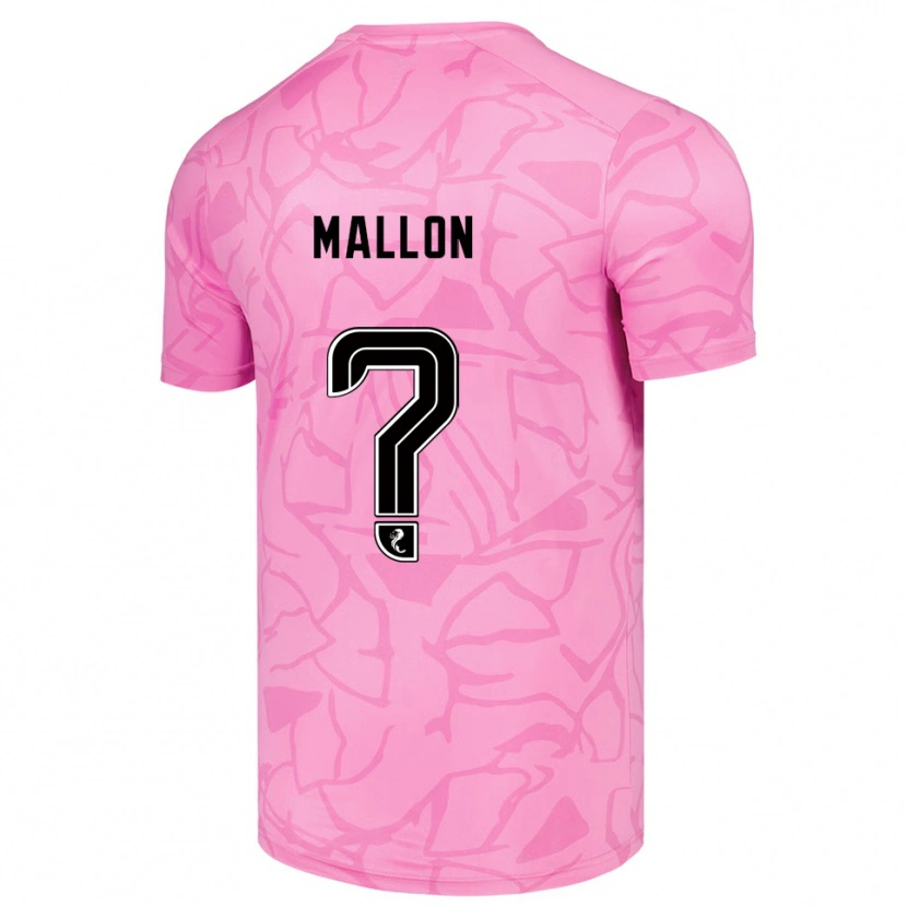 Danxen Kinderen Ryan Mallon #0 Roze Zwart Keepersshirt 2025/26 T-Shirt