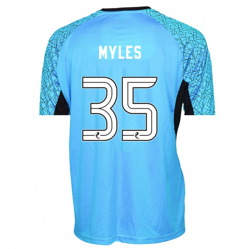 Danxen Kinderen Evan Myles #35 Blauw Zwart Keepersshirt 2025/26 T-Shirt