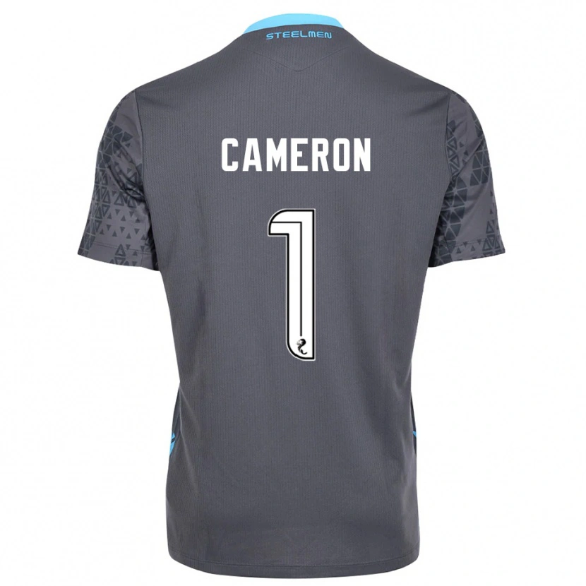 Danxen Kinderen Rebecca Cameron #1 Grijs Wit Keepersshirt 2025/26 T-Shirt