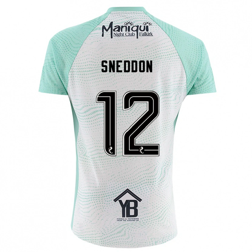 Danxen Kinderen Jamie Sneddon #12 Zwart Wit Keepersshirt 2025/26 T-Shirt