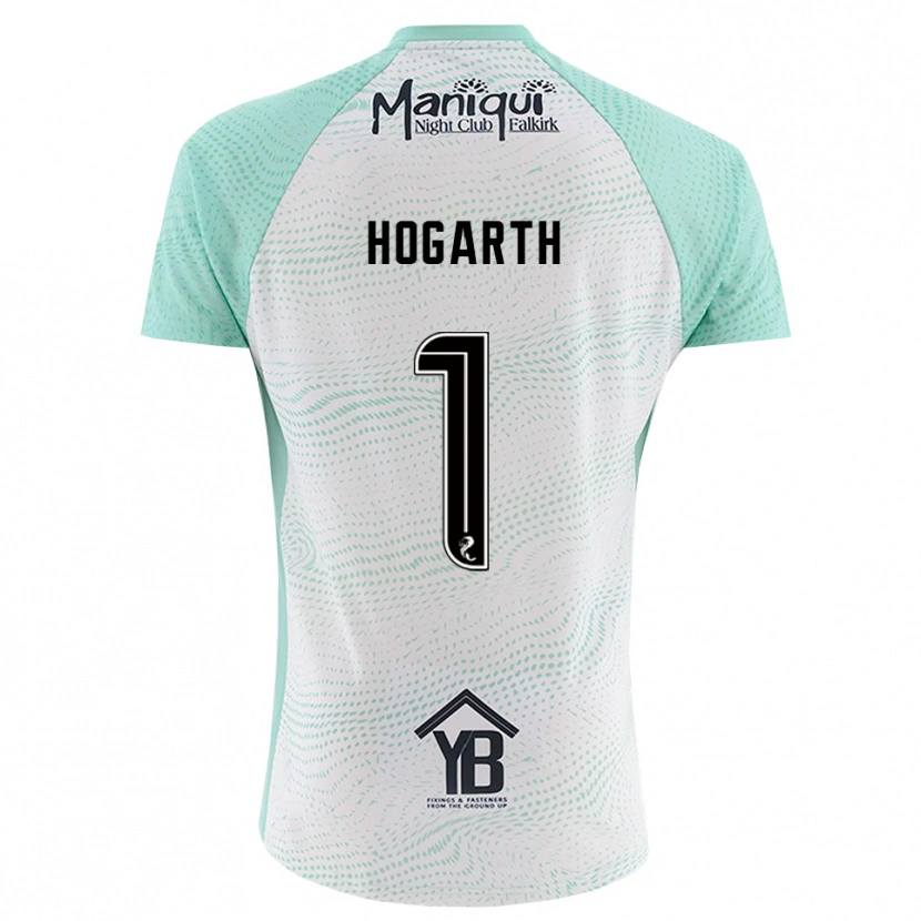 Danxen Kinderen Nicky Hogarth #1 Zwart Wit Keepersshirt 2025/26 T-Shirt