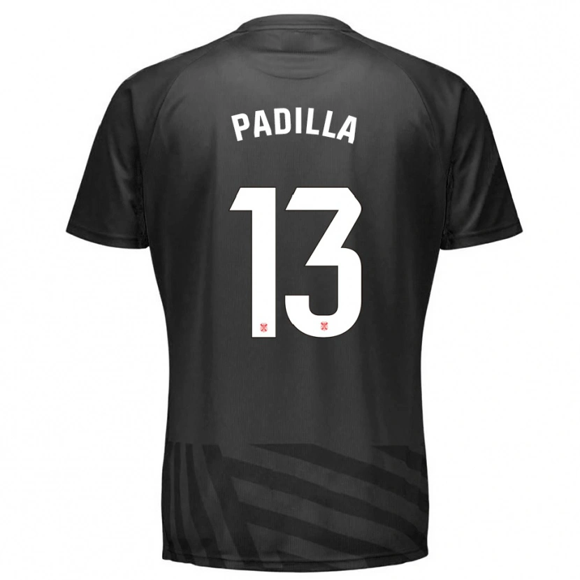 Danxen Kinderen Alejandro Padilla #13 Grijs Zwart Keepersshirt 2025/26 T-Shirt