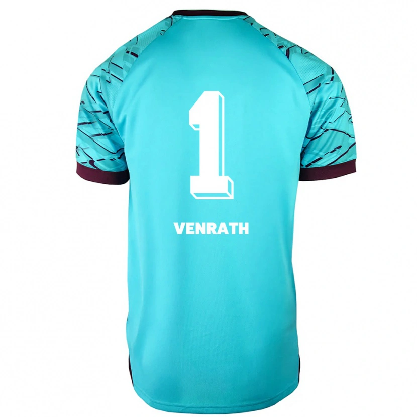 Danxen Kinderen Lisa Venrath #1 Hemelsblauw Paars Keepersshirt 2025/26 T-Shirt