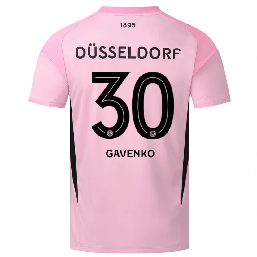 Danxen Kinderen Ivan Gavenko #30 Roze Zwart Keepersshirt 2025/26 T-Shirt