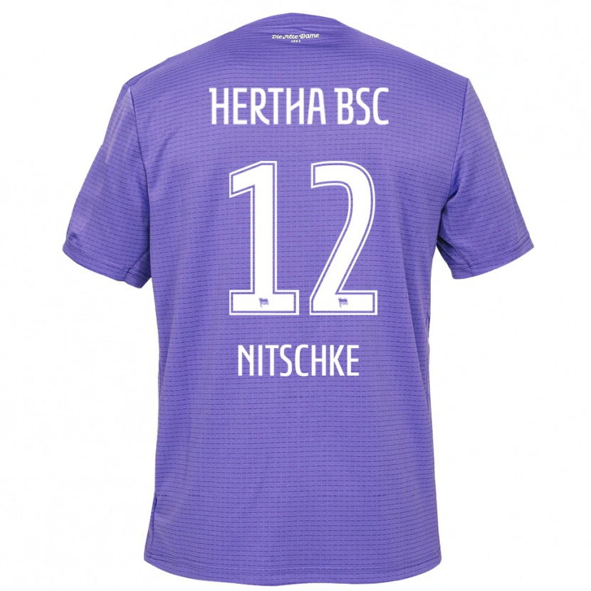 Danxen Kinderen Til Nitschke #12 Paars Wit Keepersshirt 2025/26 T-Shirt