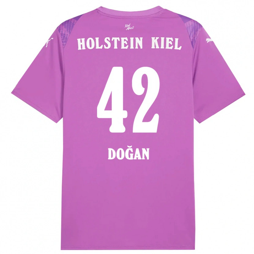 Danxen Kinderen Tyler Doğan #42 Paars Wit Keepersshirt 2025/26 T-Shirt