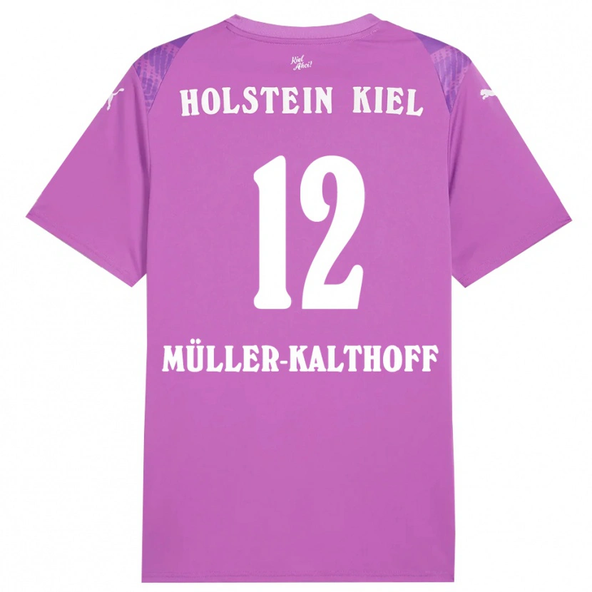 Danxen Kinderen Henrie Müller-Kalthoff #12 Paars Wit Keepersshirt 2025/26 T-Shirt