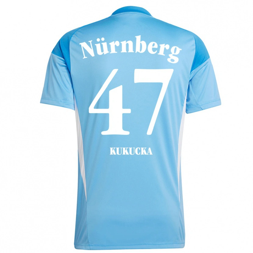 Danxen Kinderen Michal Kukucka #47 Hemelsblauw Wit Keepersshirt 2025/26 T-Shirt