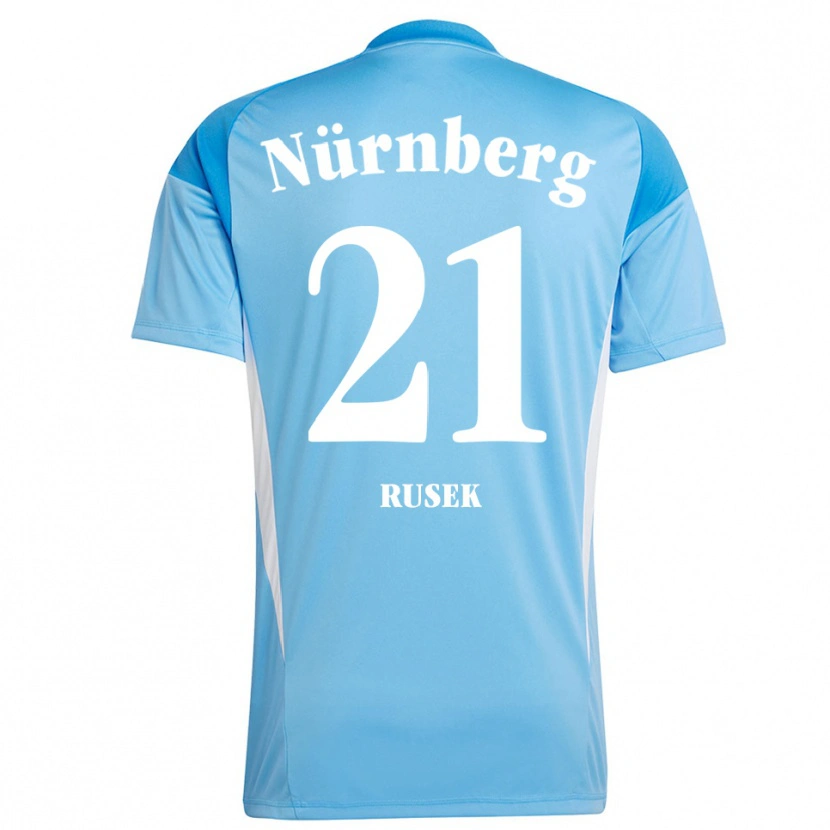 Danxen Kinderen Larissa Rusek #21 Hemelsblauw Wit Keepersshirt 2025/26 T-Shirt