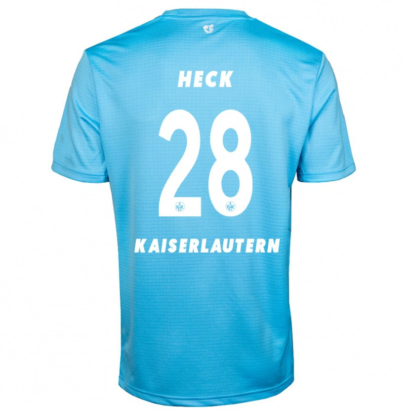 Danxen Kinderen Fabian Heck #28 Hemelsblauw Wit Keepersshirt 2025/26 T-Shirt