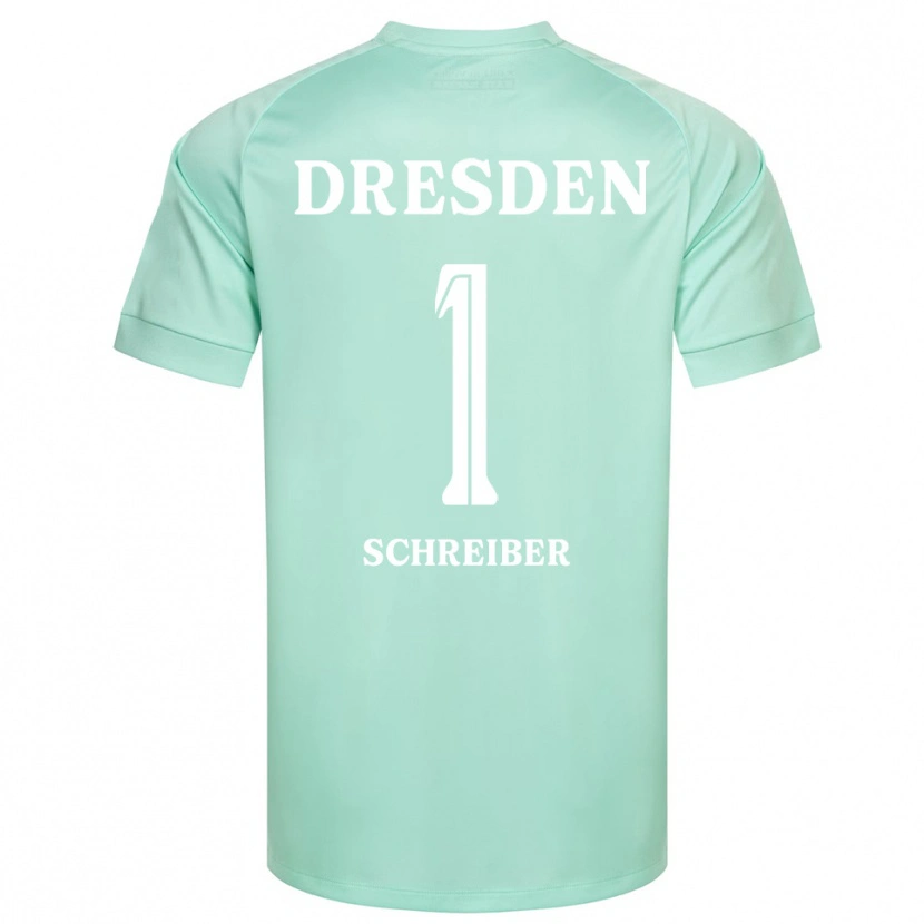 Danxen Kinderen Tim Schreiber #1 Licht Groen Wit Keepersshirt 2025/26 T-Shirt