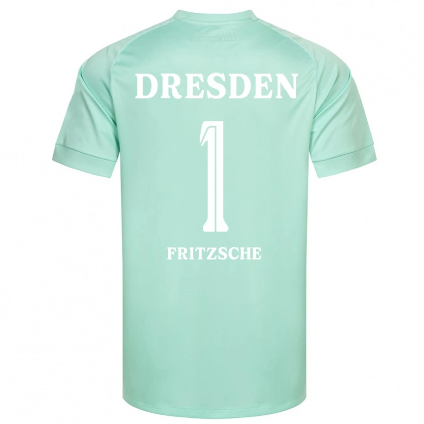 Danxen Kinderen Maximus Fritzsche #1 Licht Groen Wit Keepersshirt 2025/26 T-Shirt