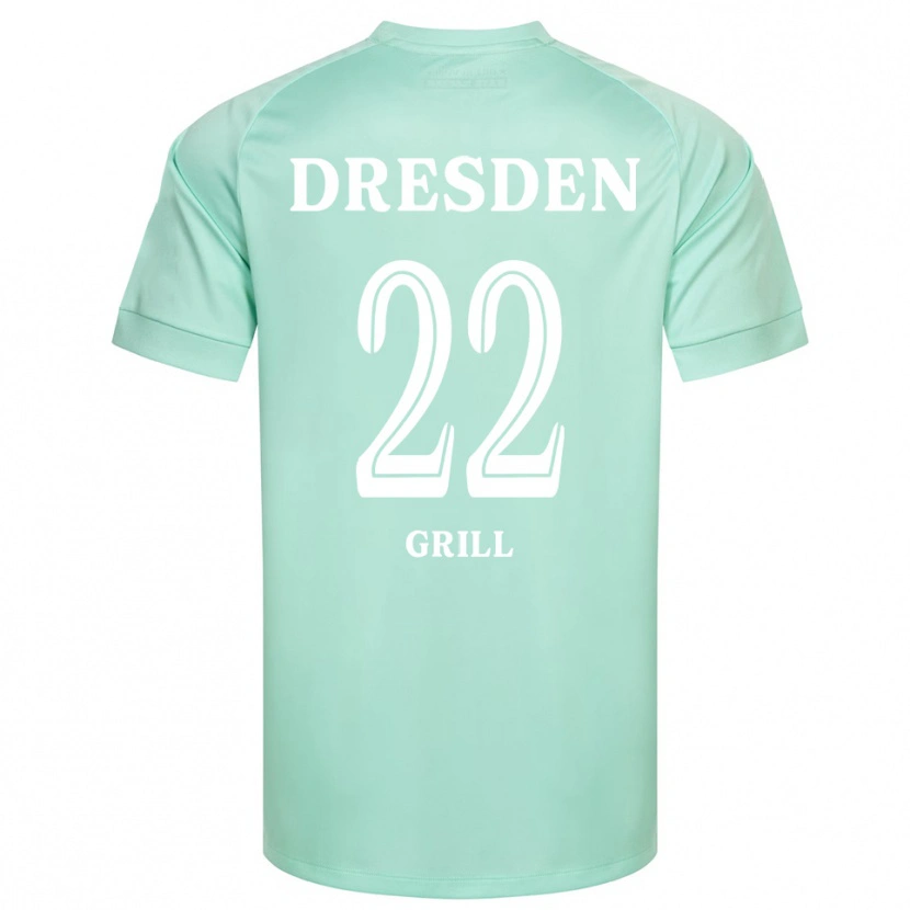 Danxen Kinderen Lennart Grill #22 Licht Groen Wit Keepersshirt 2025/26 T-Shirt