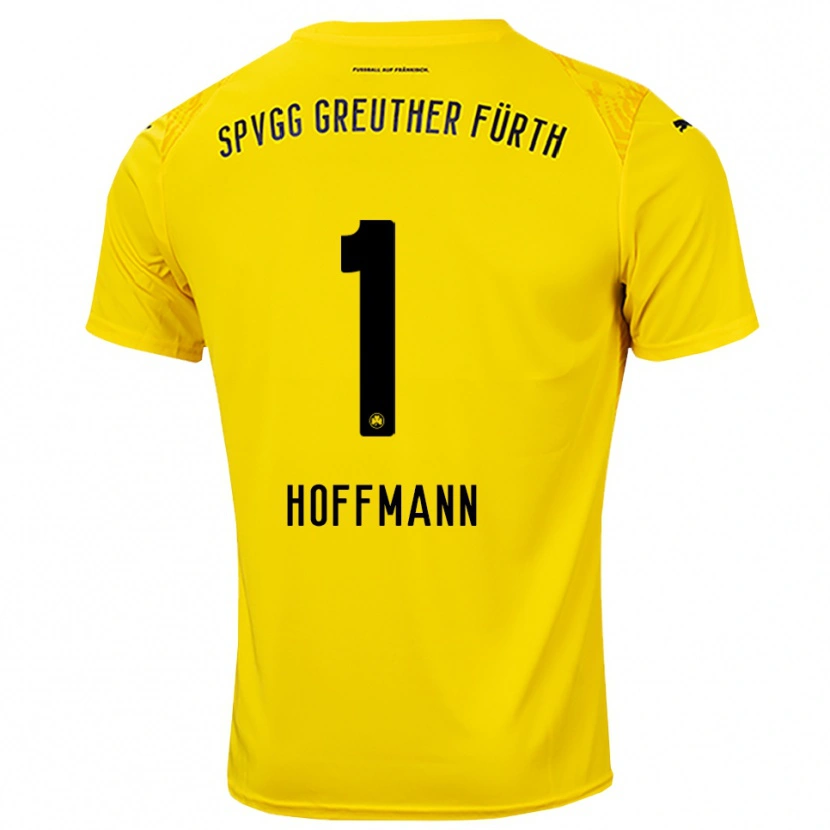 Danxen Kinderen Simon Hoffmann #1 Geel Zwart Keepersshirt 2025/26 T-Shirt