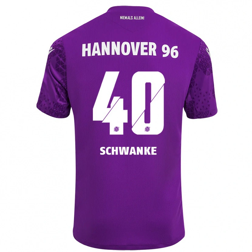 Danxen Kinderen Jonas Schwanke #40 Paars Wit Keepersshirt 2025/26 T-Shirt