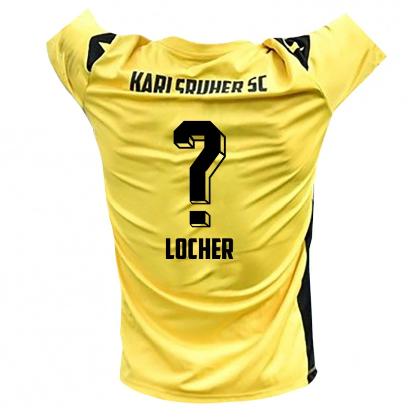Danxen Kinderen Lena Locher #0 Geel Zwart Keepersshirt 2025/26 T-Shirt