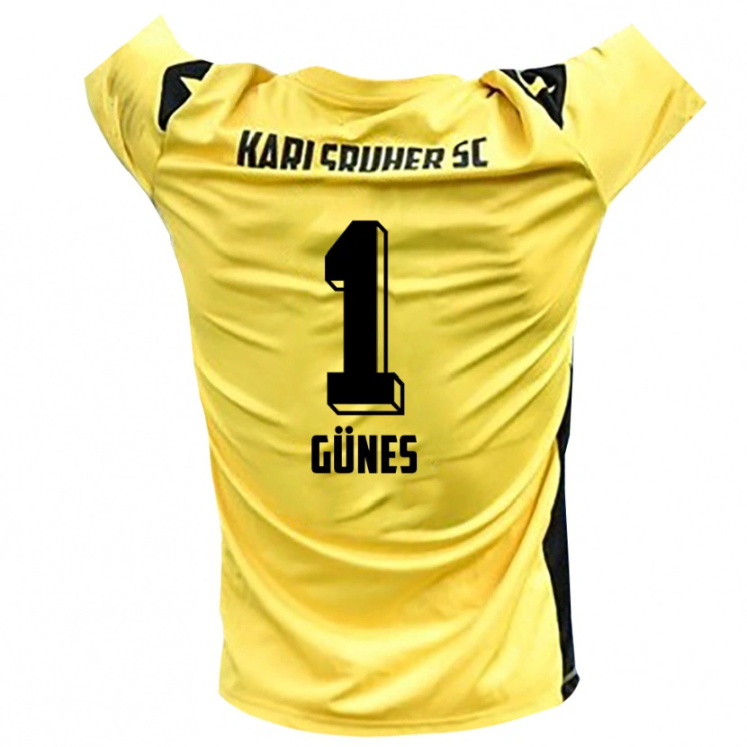 Danxen Kinderen Kamil Günes #1 Geel Zwart Keepersshirt 2025/26 T-Shirt