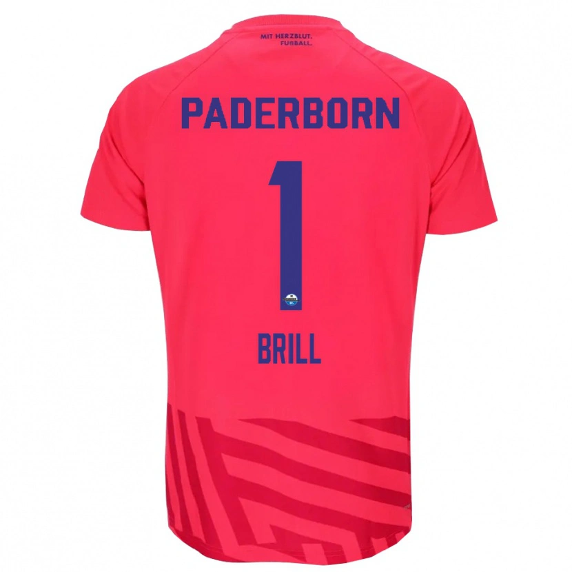 Danxen Kinderen Moritz Brill #1 Rood Zwart Keepersshirt 2025/26 T-Shirt