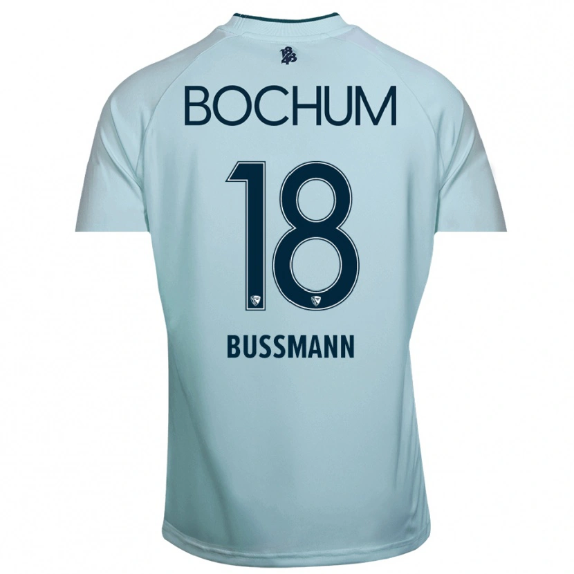 Danxen Kinderen Benjamin Bußmann #18 Cyaan-Blauw Keepersshirt 2025/26 T-Shirt