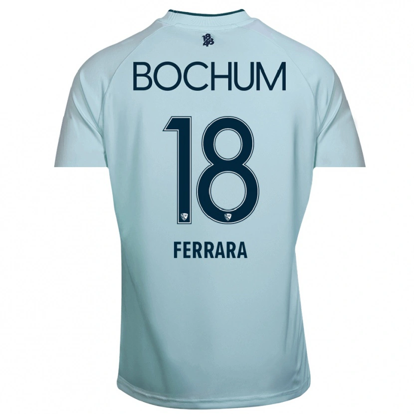 Danxen Kinderen Noah-Ali Ferrara #18 Cyaan-Blauw Keepersshirt 2025/26 T-Shirt