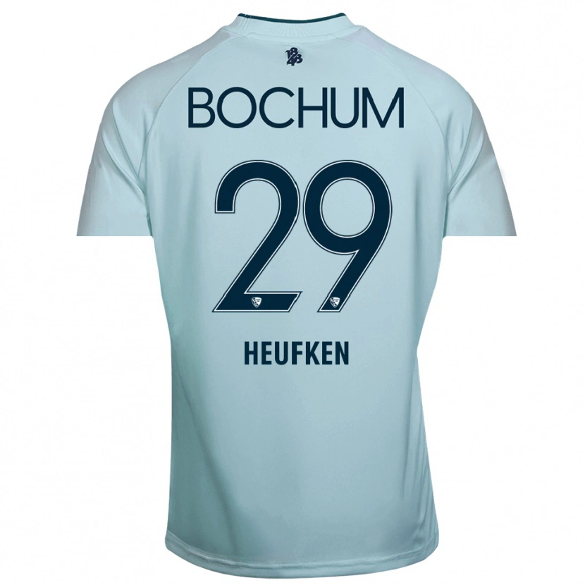 Danxen Kinderen Jeremias Heufken #29 Cyaan-Blauw Keepersshirt 2025/26 T-Shirt