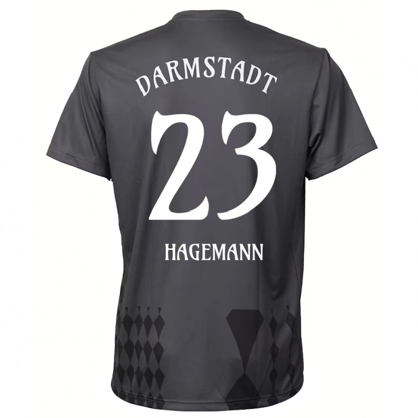 Danxen Kinderen Emil Hagemann #23 Donkergrijs Keepersshirt 2025/26 T-Shirt