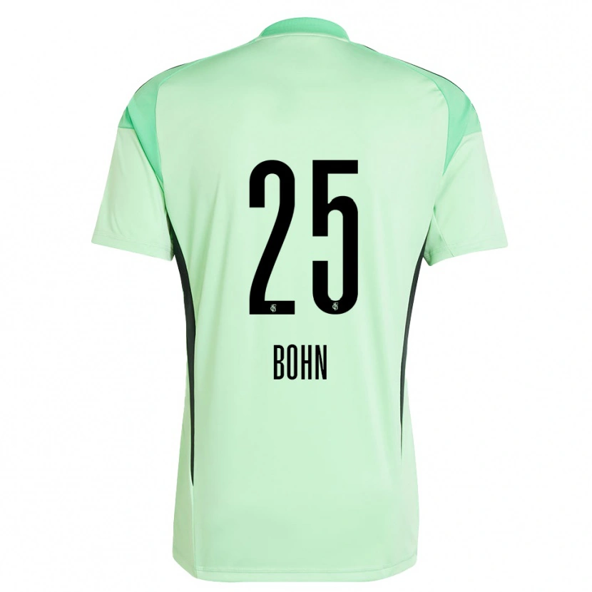 Danxen Kinderen Etienne Bohn #25 Licht Groen Zwart Keepersshirt 2025/26 T-Shirt