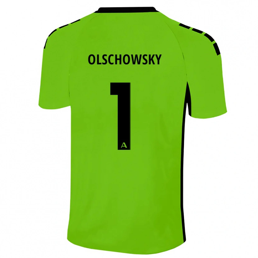 Danxen Kinderen Jan Olschowsky #1 Grasgroen Zwart Keepersshirt 2025/26 T-Shirt