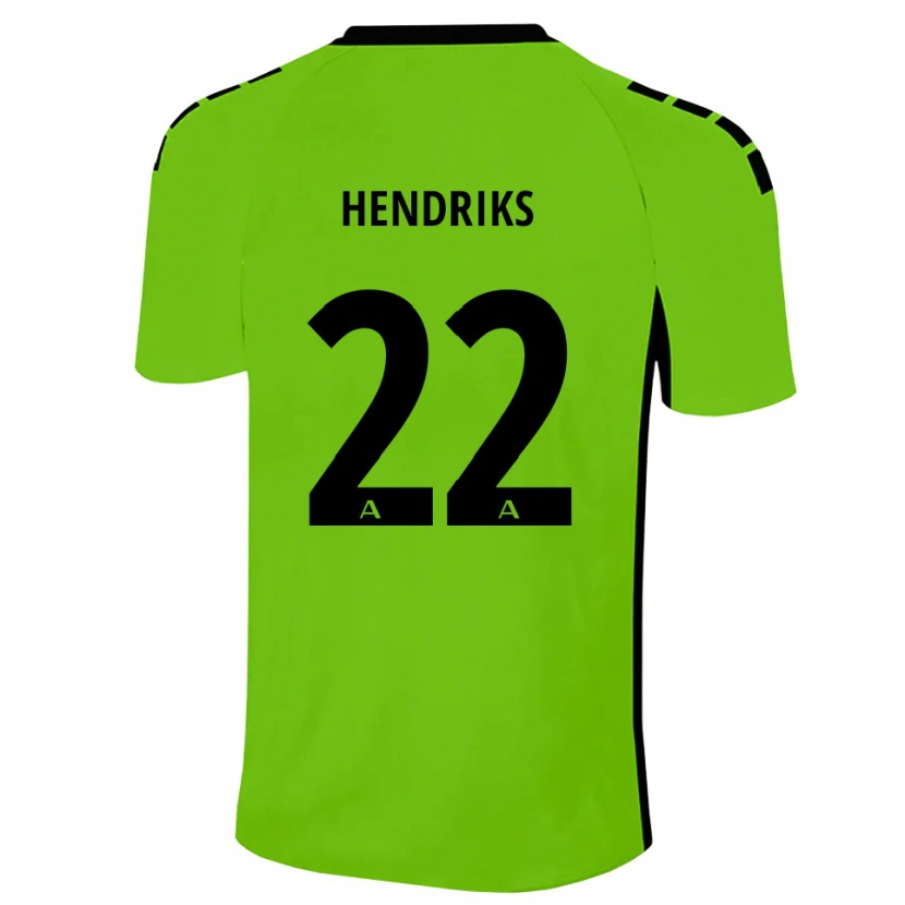 Danxen Kinderen Tom Hendriks #22 Grasgroen Zwart Keepersshirt 2025/26 T-Shirt