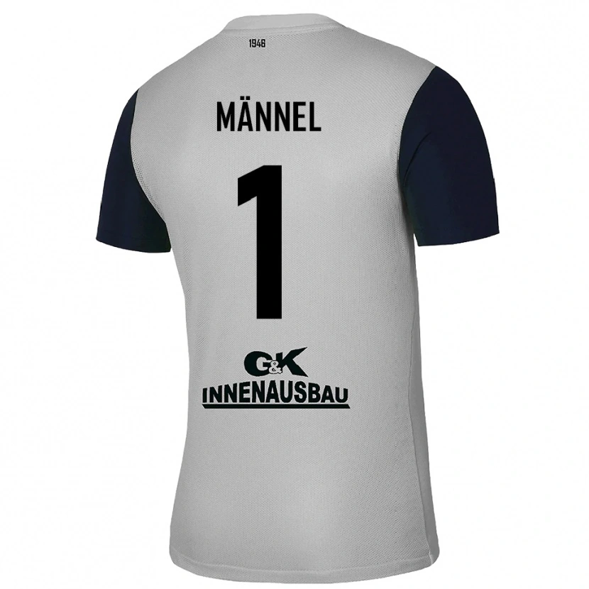 Danxen Kinderen Martin Männel #1 Grijs Zwart Keepersshirt 2025/26 T-Shirt